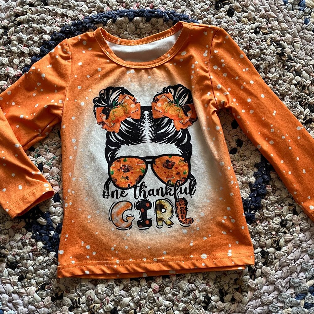 One Thankful girl shirt